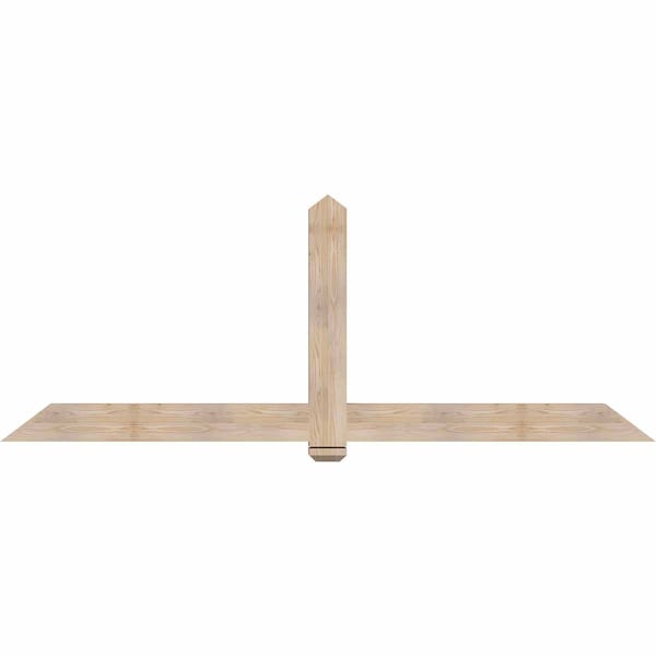 Ekena Millwork Eugene Smooth Timber Gable Bracket, Douglas Fir, 96"W x 36"H x 3 1/2"D x 5 1/2"F, 9/12 Pitch GBW096X36X0406EUG00SDF - main